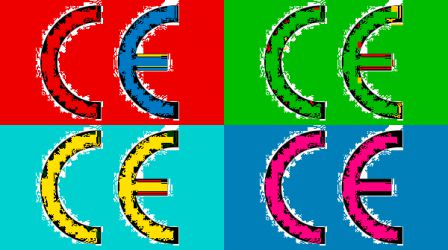 CE Mark Warhol style